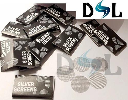 Metal Pipe 20mm Pipe Screens Silver Smoking Gauzes Premium Steel Filter