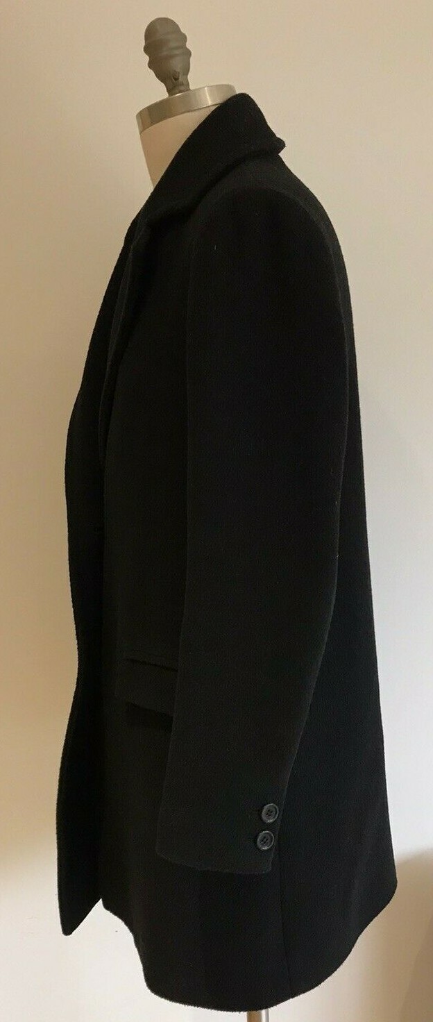 Lowrys Farm Vintage 80s Navy Blue Singe Breasted Short Coat, Size M 3