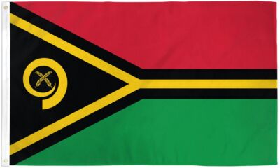 ''VANUATU'' flag 3x5 ft polyester banner sign Oceania UN United Nations
