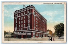 Ironton Ohio Postcard Marting Hotel Building Exterior View 1922 Antique Vintage