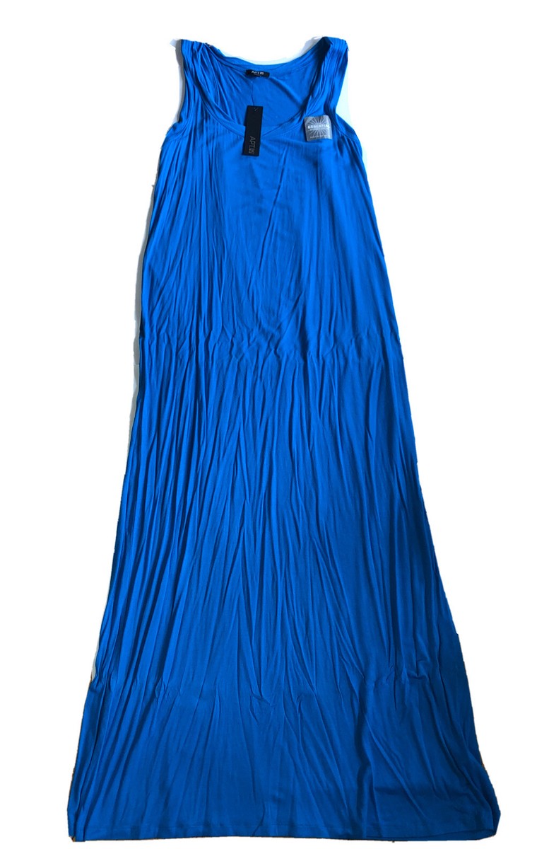 blue tank maxi dress AKOEE Womens Linen Maxi Dress with Pockets Sleeveless Tank Long Dress Solid Casual Summer Beach Travel Outfits (2xl, Light Blue), Women's