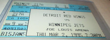 WINNIPEG JETS Vs DETROIT RED WINGS Joe Louis Arena 3-2-95 Federov & Coffey 3 Pts