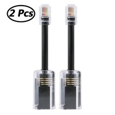 2x Telephone Handset Cord Detangler 360 Extended Rotating Phone Cord Wire Cable
