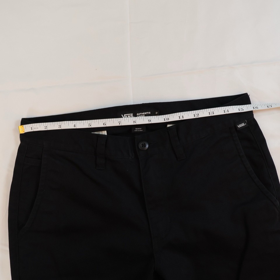 Vans Authentic Chino Regular Fit Pants Asphalt Gray, Men's Size 31 eBay