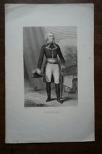 CHARLES PICHEGRU (1761-1804) PORTRAIT ENGRAVING 19th century born with PLANCHES NEAR ARBOIS