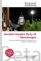 Lambert M. Surhone (U. A.) | Socialist People's Party Of Montenegro | Buch