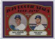 2021 Heritage Hot Box Chrome Purple Refractor Thomas Hatch Nate Pearson Tom 2g8
