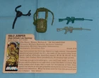 GI G.I. Joe gijoe RIP CORD WEAPONS PARTS + FILE CARD LOT #2 gun + more FREE SHIP