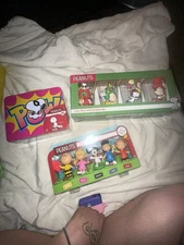Snoopy and The Peanuts Gang Lot. Figure Set, 4 Pint Glasses & 24 Piece Puzzle