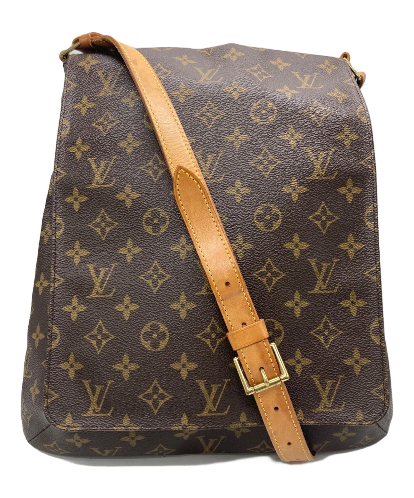 Vuitton — Louis Vuitton Shoulder Bag/Museet/Monogram M51256 Coated Canvas Brown #TFB4659