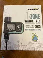 Rainpoint 1-Zone Water Timer ITV105 Water/Rustproof Rain Delay Watering- NEW