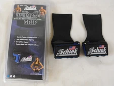Schiek Sports Model 1900 Ultimate Grip Weight Lifting Straps - Small - Blue NEW