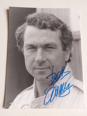 Bob Wollek - Foto mit Autogramm , signiert ca. 18 x 24 cm  , DTM  27