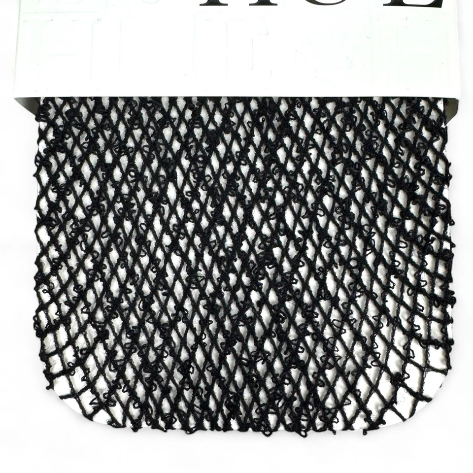 HUE Womens Black Wool Boucle Fishnet Tights Size S/M - Image 2 of 4