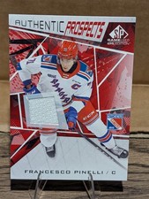 2021-22 UD SP Game Used CHL Authentic Prospects  Jersey Francesco Pinelli #38