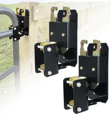 2 Way Farm Gate Latch, 2PC Heavy-Duty Lockable Fence Latch with Self-Locking ...