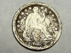New Listing1857 SEATED LIBERTY silver U.S. half dime. Cull. #q1