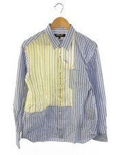 COMME des GARCONS HOMME DEUX Long Sleeve Shirt M Cotton BLU Stripe DL B037