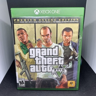 Grand Theft Auto v Premium Online Edition Xbox One Wth Manual (Not Tested)