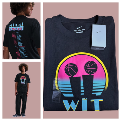 Nike LeBron Miami Twice Max90 Basketball T-Shirt Men's Sz M / L