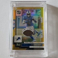 Panini 2022 Donruss D'Andre Swift Lions Game Dated Ball Stars Press Proof /250