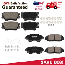 Front Rear Ceramic Brake Pads Kit For Toyota Camry KTC-100599
