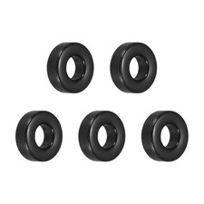 5Pcs Toroid Core, 4.5x10.2x3.4mm Iron Ferrite Choke for Ballasts, Black