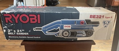 #ad RYOBI 3”x21” Belt Sander BE321 Type II Electronic Belt Sander Variable Speed $63.75