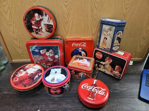 Large Collection Of Vintage Coca-Cola Tins