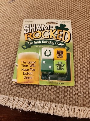 iPartyHard Loaded Dice Game SHAM-ROCKED Irish Drinking Game ~NEW