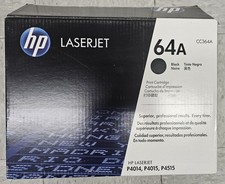 Genuine HP 64A CC364A Black Toner Print Cartridge LaserJet NEW, OPEN PACKAGE