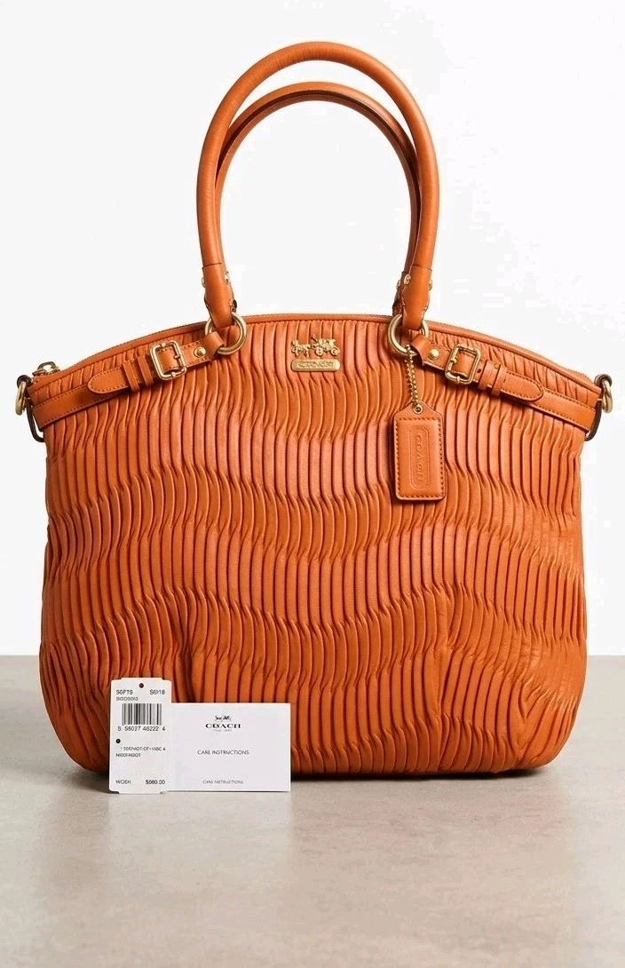 Coach Madison Satchel/Top Handle Bag Orange Bags & Handbags for