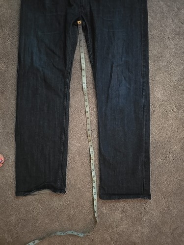 Levis 505 Straight Fit Dark Wash Jeans 38x32 - 第 7/14 張圖片