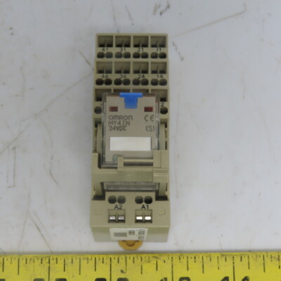 OMRON MY4IN Relay 24VDC W/Base