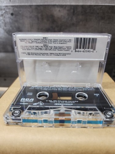 Elvis Presley Burning Love, Hits From Movies Cassette Tape - Picture 3 of 4