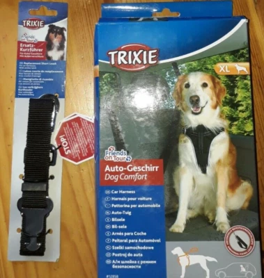 TRIXIE Sicherheitsgurt Hund Autosicherheitsgeschirr Autogeschirr Sicherheitsgeschirr