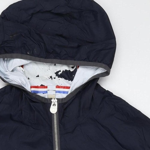 Colmar Men's Blue Windbreaker Jacket, Size 44, Hooded, Casual - Picture 8 of 12