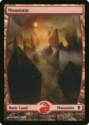 MTG まとめ売り セット Mountain 243 FULL ART Zendikar Light Play MTG Magic DNA GAMES | eBay