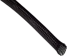 32ft Expandable Braided Cable Sleeve, 1/2" Diameter, Wire Loom Tubing for