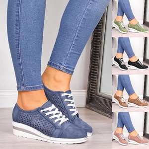 Women-039-s-Wedge-Platform-Sneakers-High-Top-Lace-Up-Shoes-Sports-Casual-Ankle-Shoes