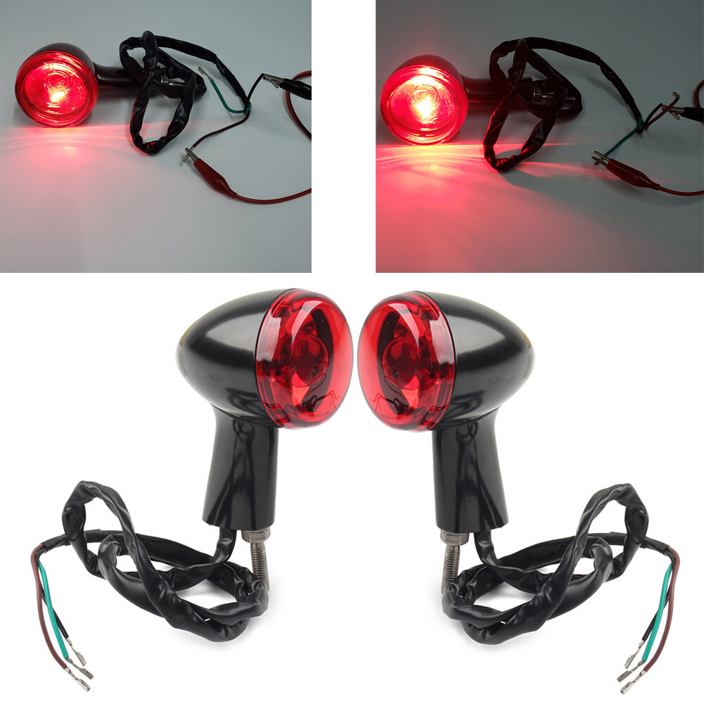 ダイナ Rear Turn Signals Light Fit Harley XL883 1200 X48 2004-22