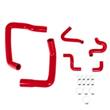 ACCELATEC Silicone Radiator/ Heater Hose Kit Red 5.0L Mustang 1986-1993