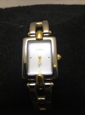 Fossil  F2  ES-8924 Armbanduhr Silber Uhr Guter Zustand,Zweifarbig Chrom/Gold