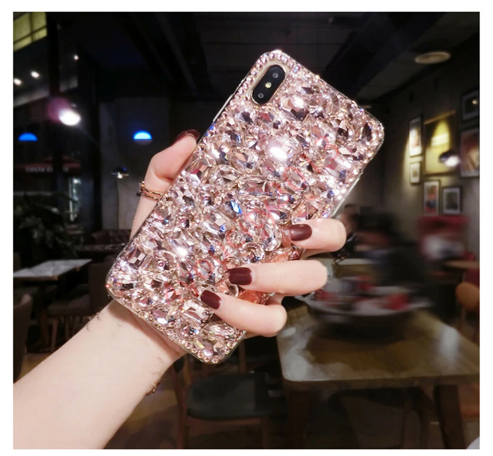 Funda protectora de muñeca de cristal con diamantes brillantes de lujo para mujer Foto 4 de 4