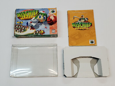 Mischief Makers Original N64 Nintendo 64 Box & Manual Only *DAMAGE