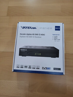 Vantage Decoder digitale HD DVB-T2 HEVC Digitaler HD DVB-T2 Receiver anthrazit