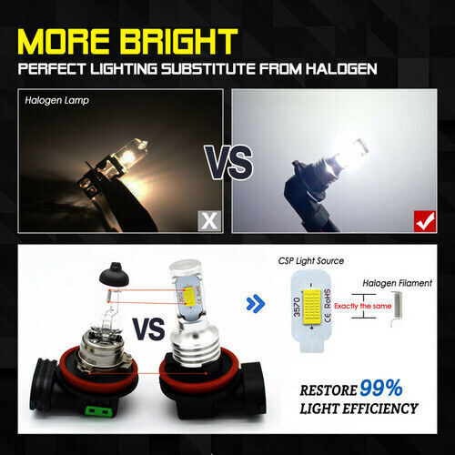 For LEXUS CT 200H 2011-2017 6x Combo LED Headlight & Fog Lights Bulbs Kit 6000K - Bild 9 von 24