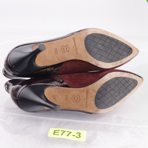 Donald Pliner Women's Taila Boot Size 8.5 Pointed Heel Burgundy Red Suede Cutout - Picture 9 of 12