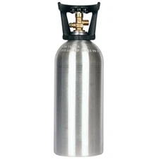 New 10lb Aluminum CO2 Cylinder with Handle and CGA320 Valve Homebrew Beer Grow