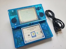 Nintendo DSi  clear blue Handheld System+ charger